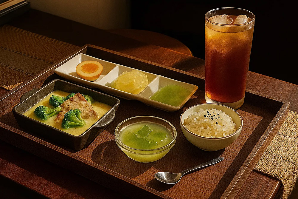 【好累喔 套餐】咩咩黃金燉雞＋3樣小菜＋紅茶／甘菊金