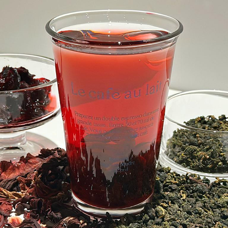 天然手工洛神花綠茶(微糖)