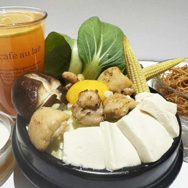 雞腿鍋燒雞絲麵（小資套餐）